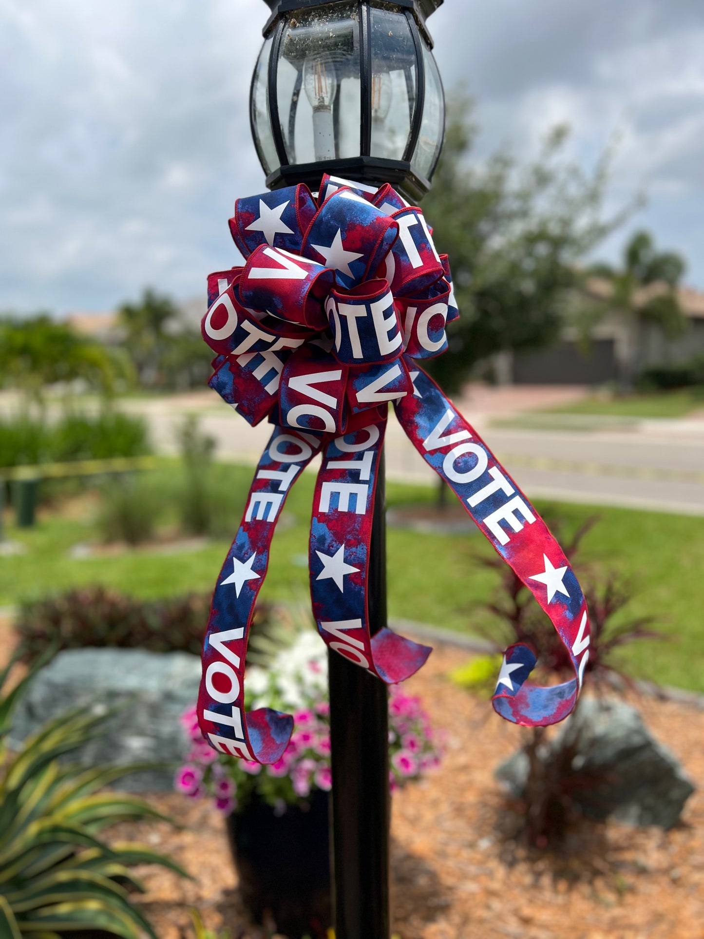 Vote Bow, Patriotic Bow, Election Bow, Political Decoration, Democrat, Republican  Independent Voting Decor, Independence Day, July 4 Bow