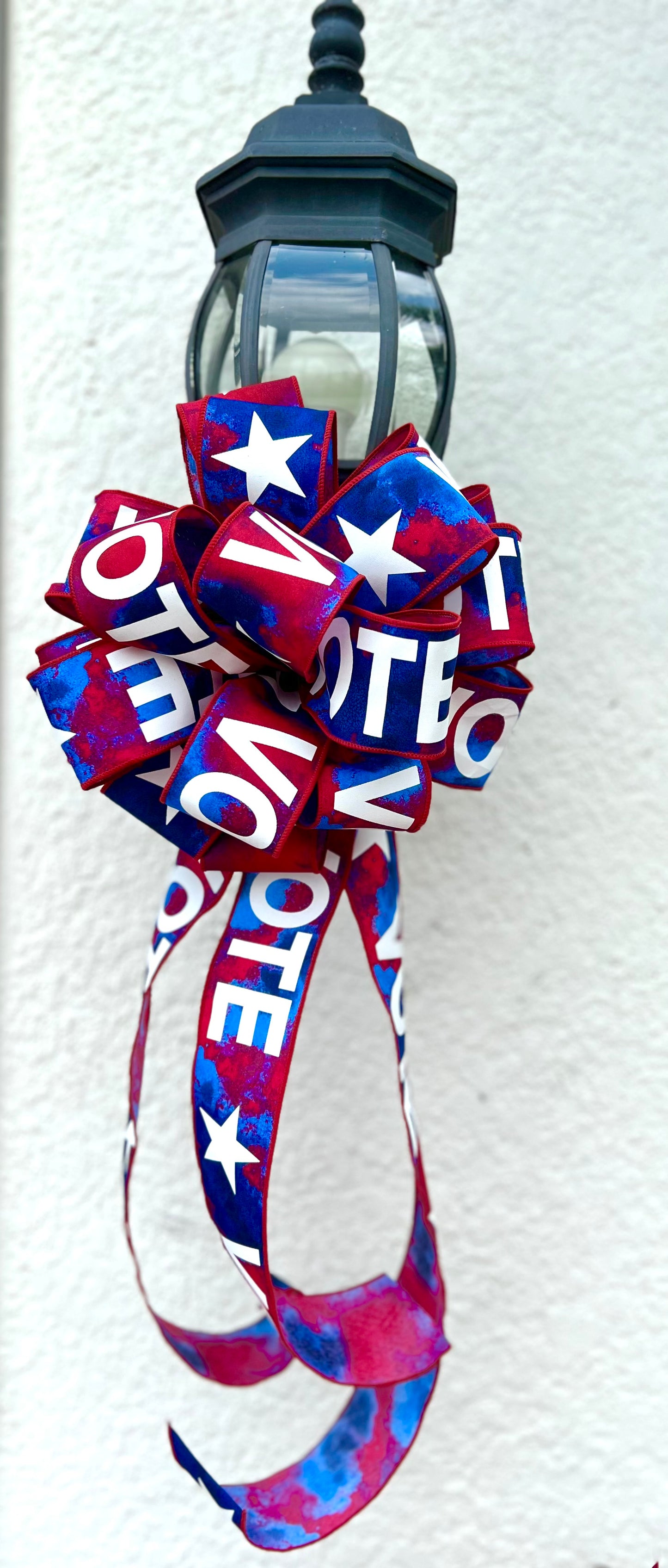 Vote Bow, Patriotic Bow, Election Bow, Political Decoration, Democrat, Republican  Independent Voting Decor, Independence Day, July 4 Bow