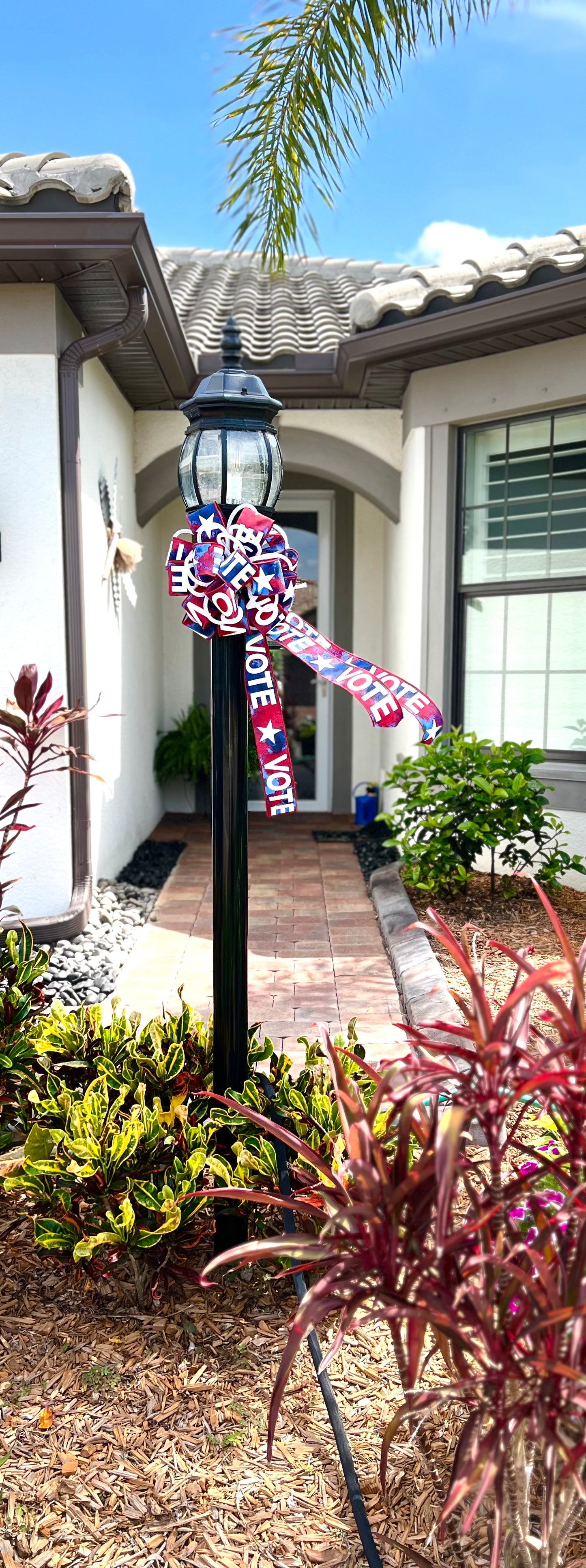 Vote Bow, Patriotic Bow, Election Bow, Political Decoration, Democrat, Republican  Independent Voting Decor, Independence Day, July 4 Bow