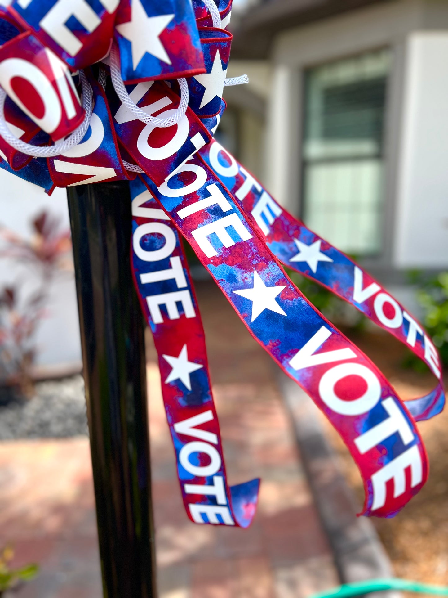 Vote Bow, Patriotic Bow, Election Bow, Political Decoration, Democrat, Republican  Independent Voting Decor, Independence Day, July 4 Bow