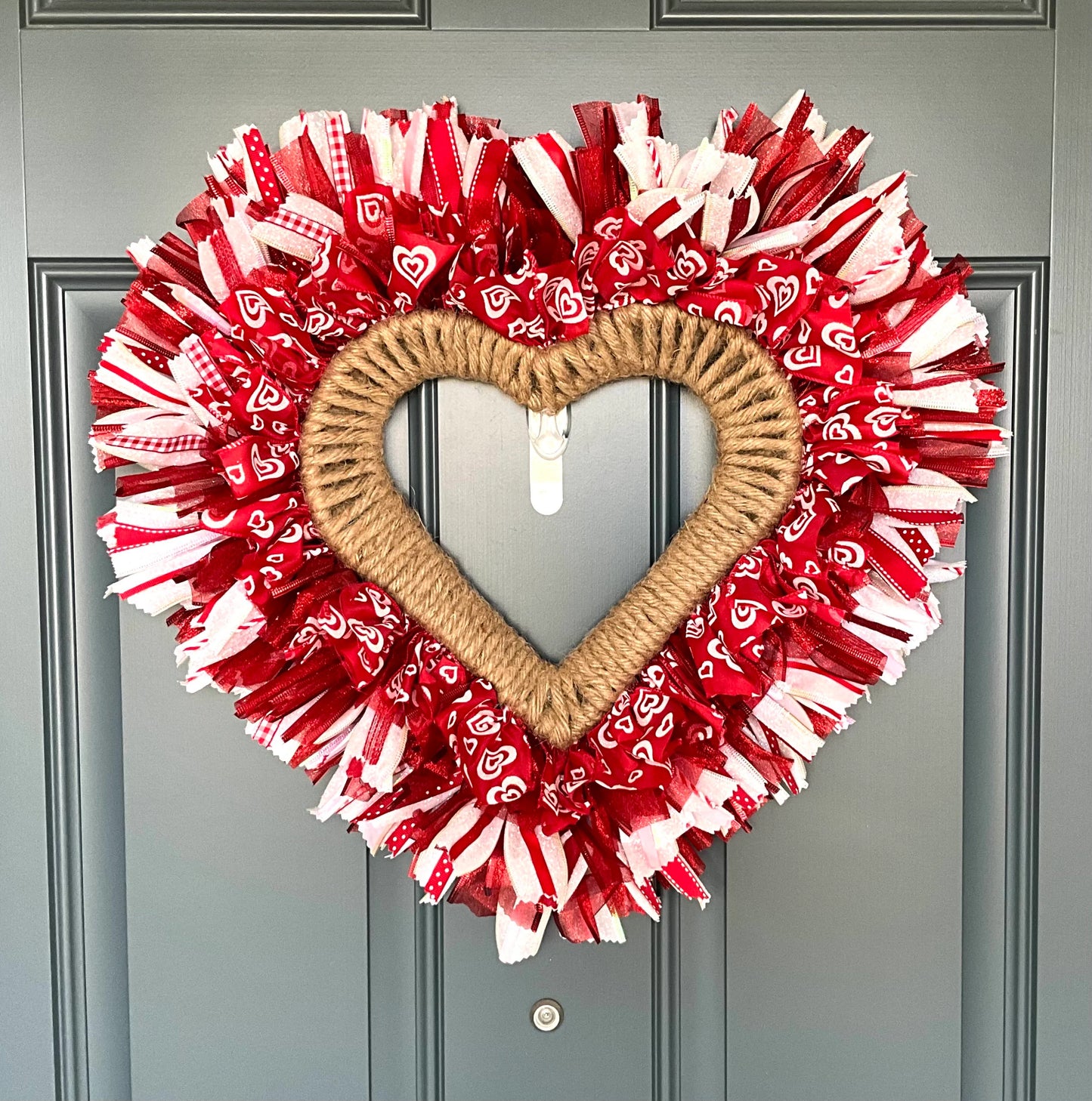 Rustic Heart Heartfelt Mothers Day Wreath Gift for Front Door Mothers Day Wreath Valentines Wreath Heart Housewarming Gift Mothers Day Gift