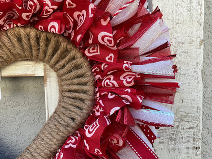 Rustic Heart Heartfelt Mothers Day Wreath Gift for Front Door Mothers Day Wreath Valentines Wreath Heart Housewarming Gift Mothers Day Gift