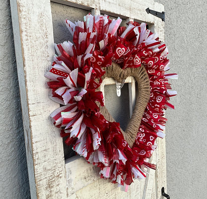 Rustic Heart Heartfelt Mothers Day Wreath Gift for Front Door Mothers Day Wreath Valentines Wreath Heart Housewarming Gift Mothers Day Gift